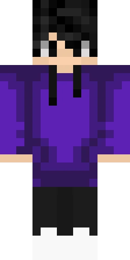Фиолетовый скин Майнкрафт — скачать PNG бесплатно