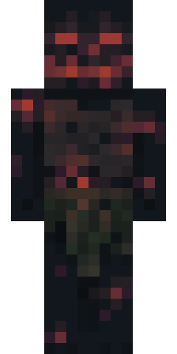 Страшный скин Майнкрафт — скачать PNG бесплатно