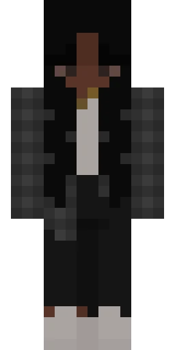 Чёрный скин Майнкрафт — скачать PNG бесплатно