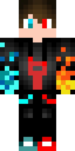 Огонь скин Майнкрафт — скачать PNG бесплатно