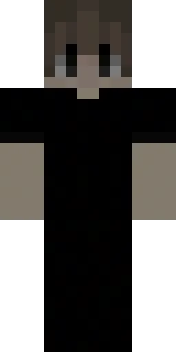Чёрный скин Майнкрафт — скачать PNG бесплатно