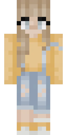 Жёлтый скин Майнкрафт — скачать PNG бесплатно
