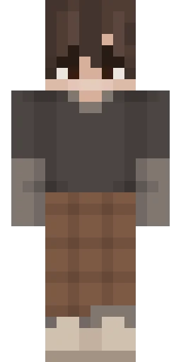Серый скин Майнкрафт — скачать PNG бесплатно