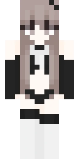 Чёрный скин Майнкрафт — скачать PNG бесплатно