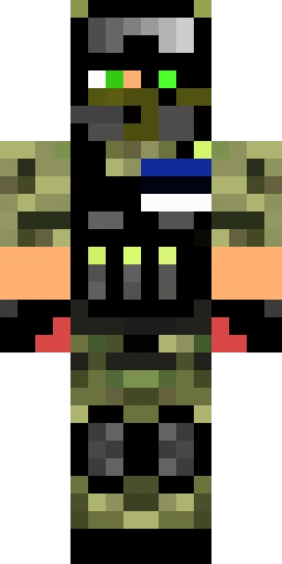 Военный скин Майнкрафт — скачать PNG бесплатно
