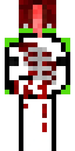 Страшный скин Майнкрафт — скачать PNG бесплатно