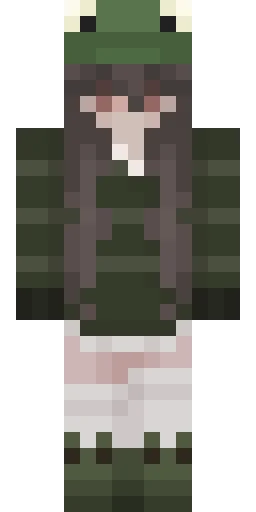 Зелёный скин Майнкрафт — скачать PNG бесплатно