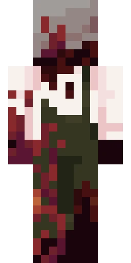 Страшный скин Майнкрафт — скачать PNG бесплатно