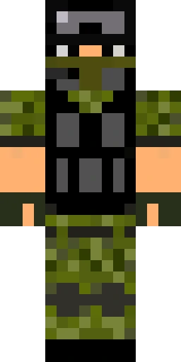 Военный скин Майнкрафт — скачать PNG бесплатно