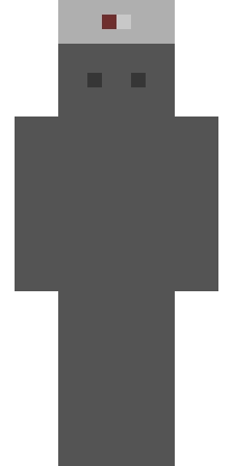 Серый скин Майнкрафт — скачать PNG бесплатно