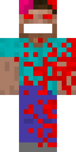Страшный скин Майнкрафт — скачать PNG бесплатно