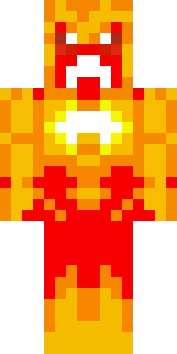 Огонь скин Майнкрафт — скачать PNG бесплатно