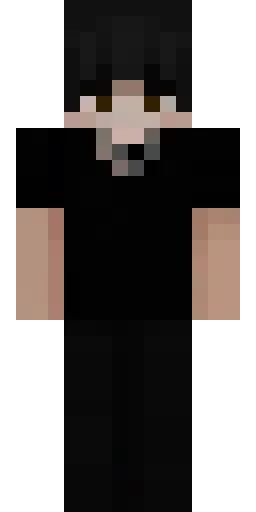 Чёрный скин Майнкрафт — скачать PNG бесплатно