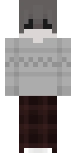 Серый скин Майнкрафт — скачать PNG бесплатно