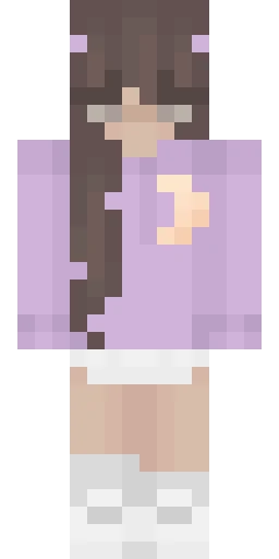 Фиолетовый скин Майнкрафт — скачать PNG бесплатно