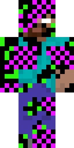Страшный скин Майнкрафт — скачать PNG бесплатно