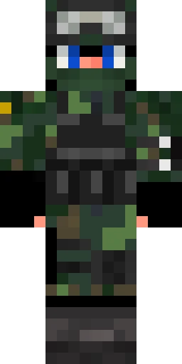 Военный скин Майнкрафт — скачать PNG бесплатно