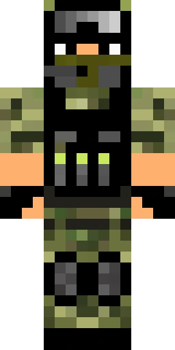 Военный скин Майнкрафт — скачать PNG бесплатно
