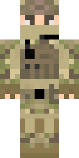 Военный скин Майнкрафт — скачать PNG бесплатно
