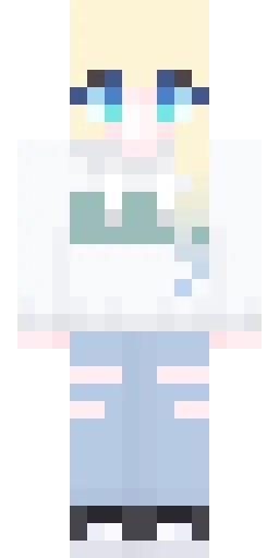 Синий скин Майнкрафт — скачать PNG бесплатно