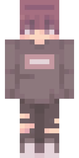 Серый скин Майнкрафт — скачать PNG бесплатно