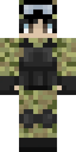 Военный скин Майнкрафт — скачать PNG бесплатно