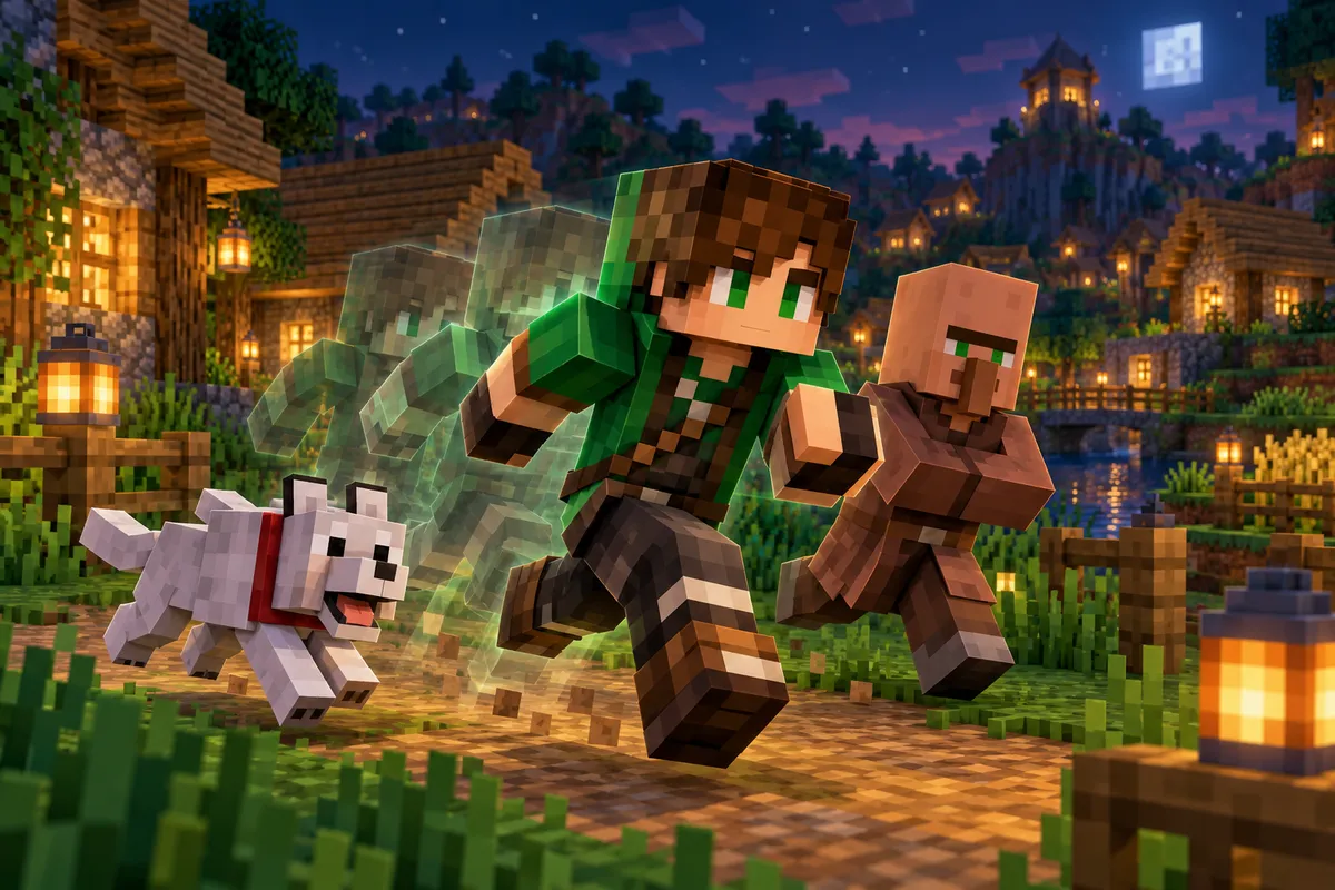 Анимации Bedrock Edition в Майнкрафте